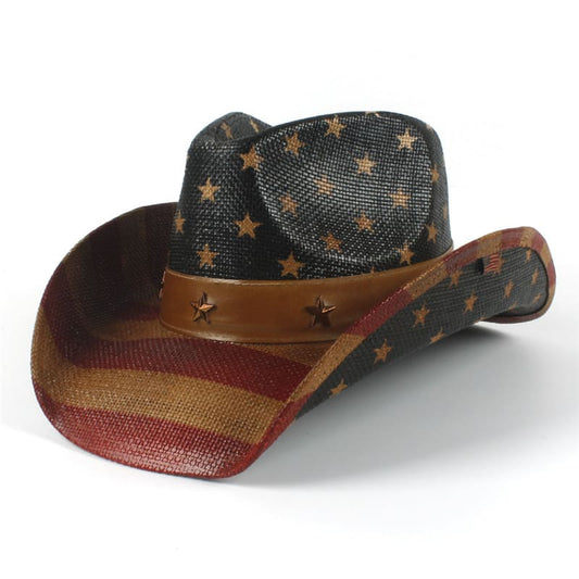 US Flag Cowboy Hat