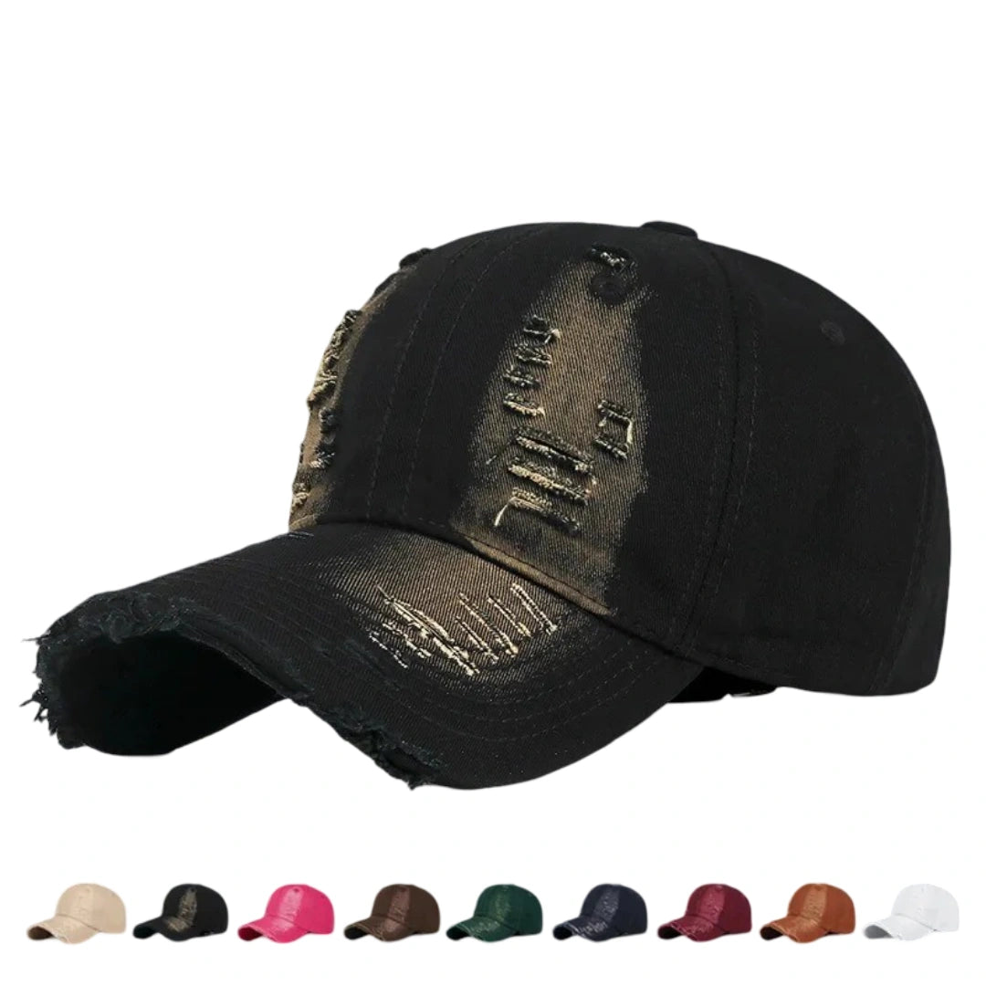 Cap Got Rip Watford Ripped Cotton Baseball Cap | Distressed Vintage Hat – Ghelter