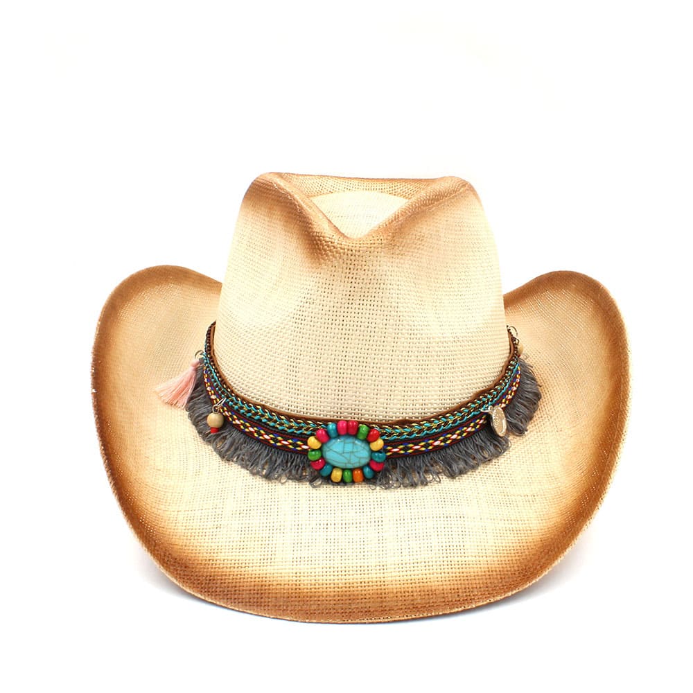 Western Straw Cowboy Hat