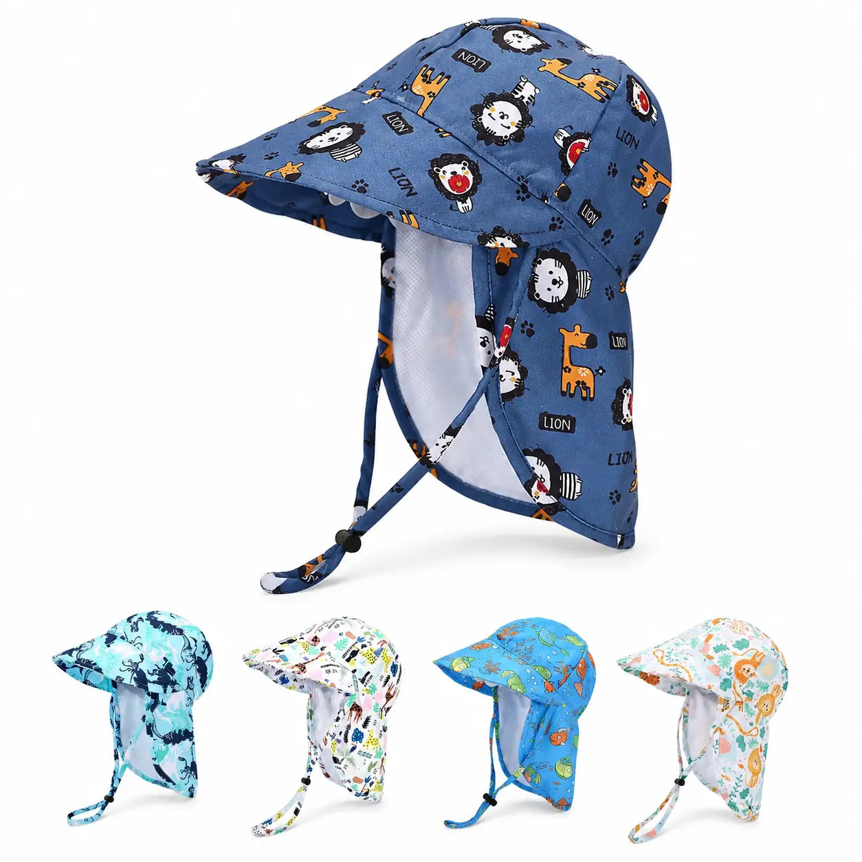 toddler-children-adjustable-fisherman-headwear-breathable-unisex