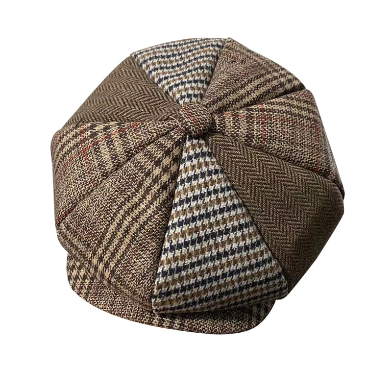vintage-tartan-newsie-bakerboy-paperboy-cabbie-hat