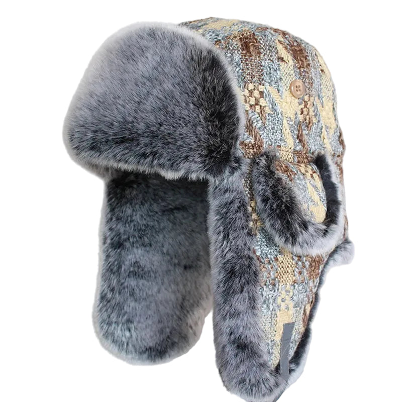 men-women-plaid-vintage-retro-warm-headwear