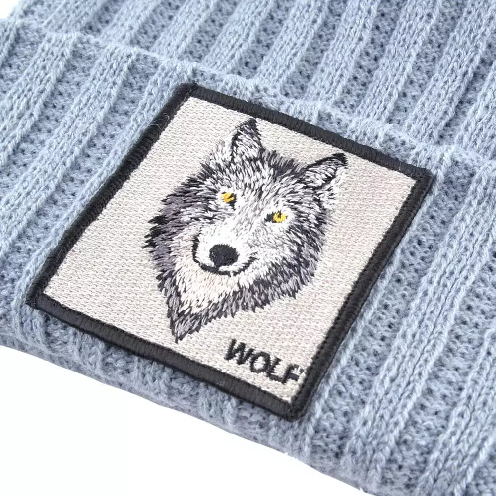 Wolf Knitted Beanie