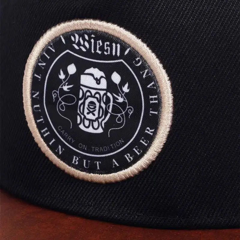 Embroidered-Plain-Black-Baseball-Cap-Ghelter 