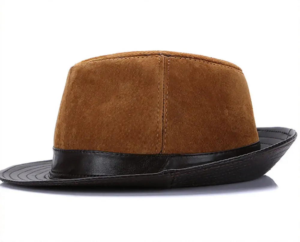 Vintage-Sheepskin-Fedora-Hat
