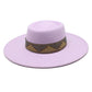 Bauhinia Wide-Brimmed Porkpie Hat