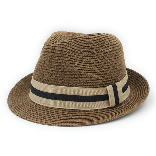 Bianco Summer Straw Trilby Hat