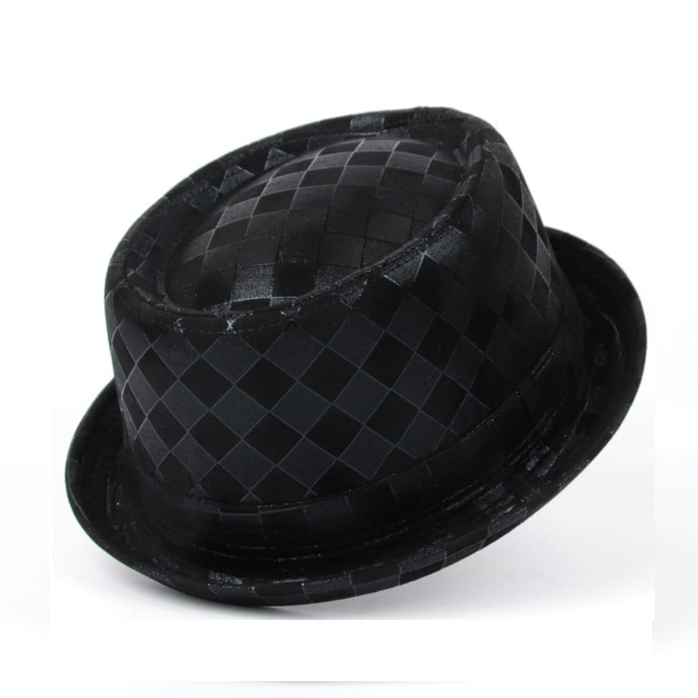 Billie Jazz Leather Porkpie Hat
