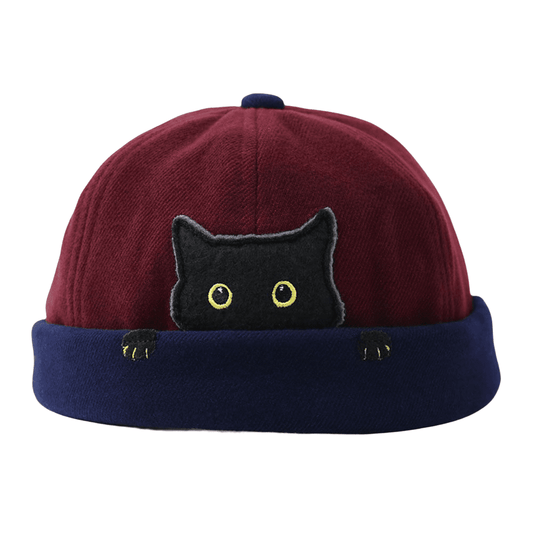 dark-cat-brimless-hat-adjustable