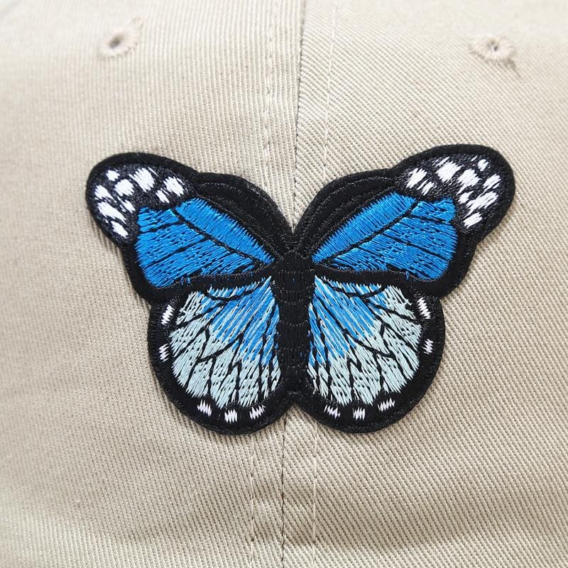Blue Butterfly Baseball Cap