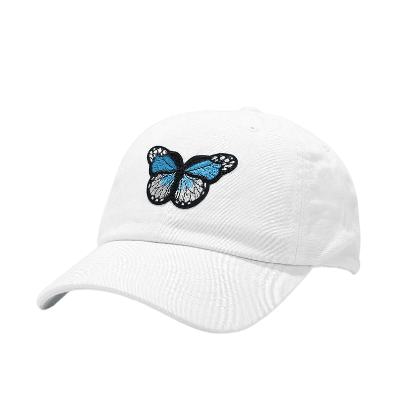 Blue Butterfly Baseball Cap