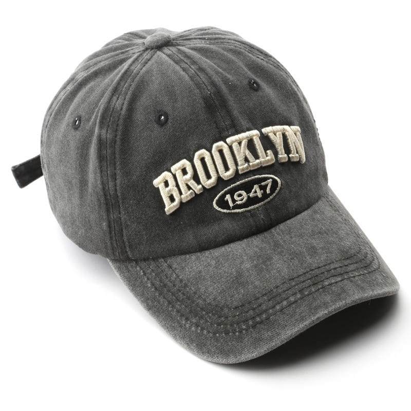 Old Bastards Poker Club Baseball Cap – Vintage, Verstellbar, Mit 3D-Stickerei, Schwarz