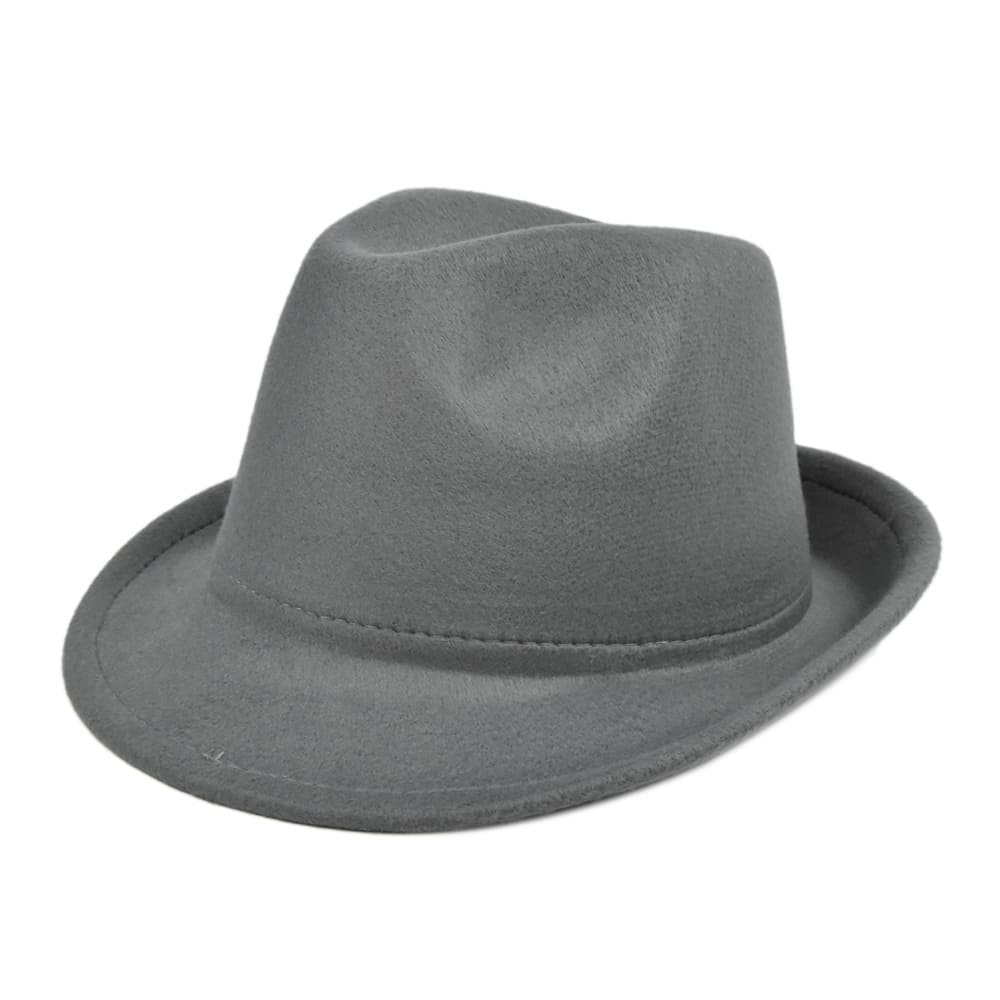 Classic Plain Felt Trilby Hat