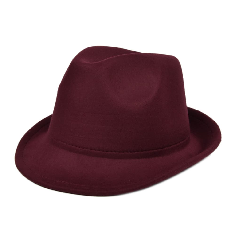 Classic Plain Felt Trilby Hat