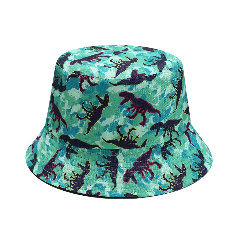 Dinosaur Bucket Hat | Reversible | 100% Cotton – Ghelter