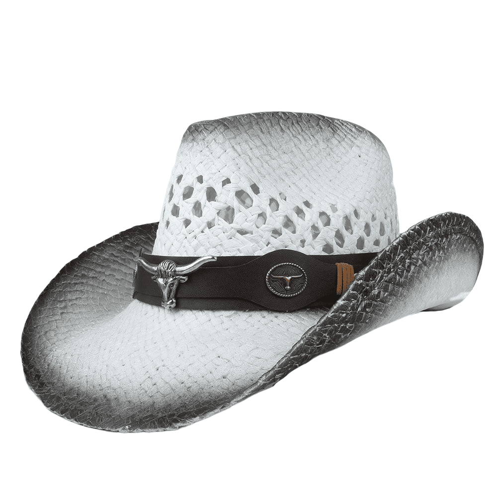 ▷ Dodge Summer White Cowboy Hat | Leather Ribbon – Ghelter