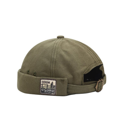 cotton-adjustable-denim-brimless-hat