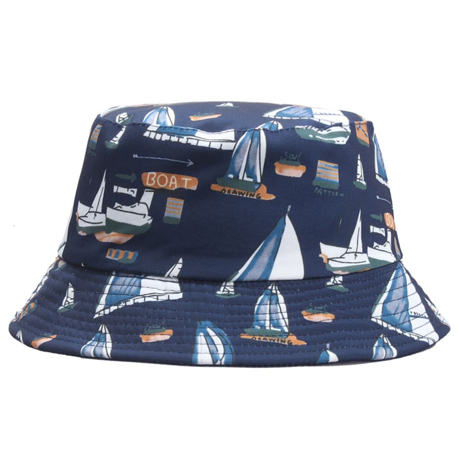 Fisherman Sailboats Bucket Hat