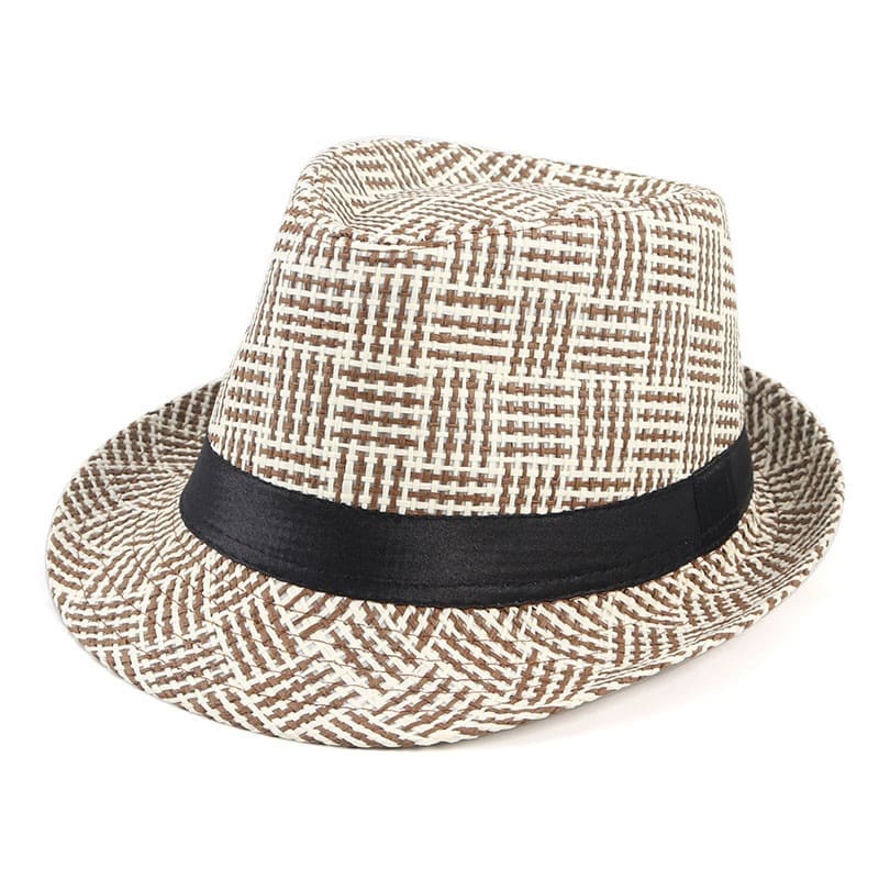 GLTR Striped Plaid Trilby Hat