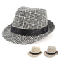 GLTR Striped Plaid Trilby Hat