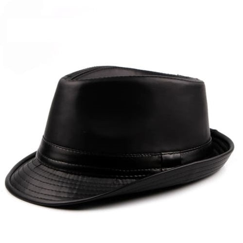 Hancock Leather Trilby Hat