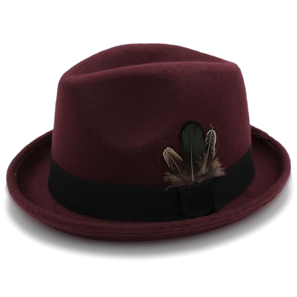 Huber Feather Wool Homburg Hat