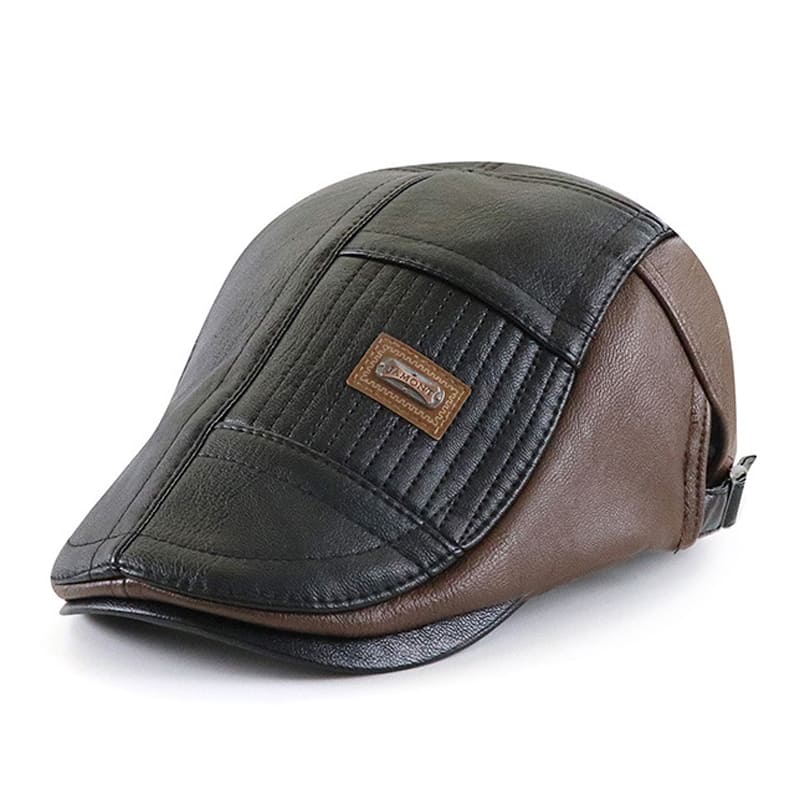 Jamont Patchwork Leather Flat Cap