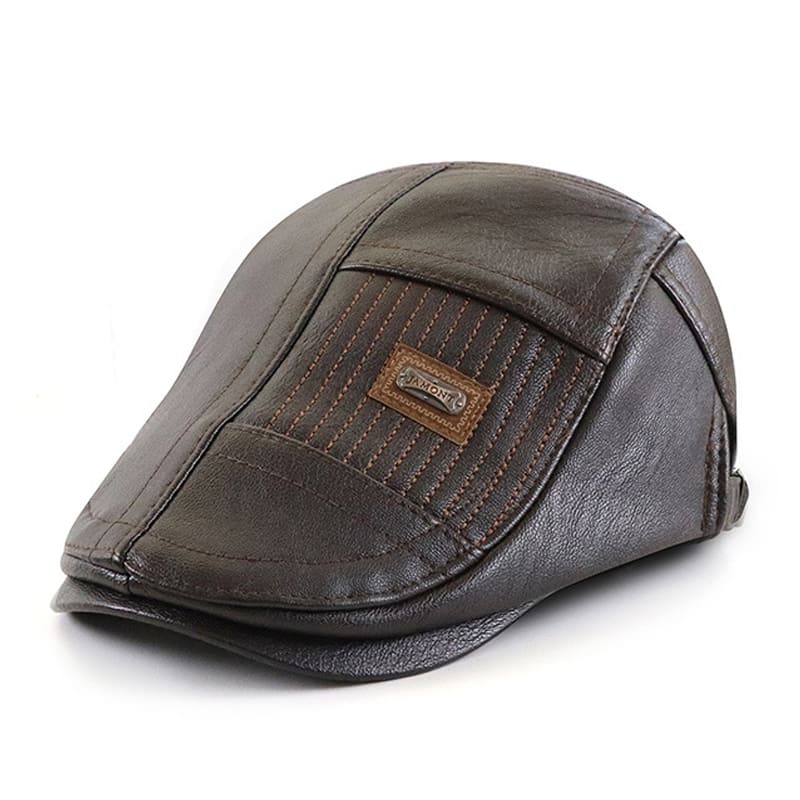 Jamont Patchwork Leather Flat Cap