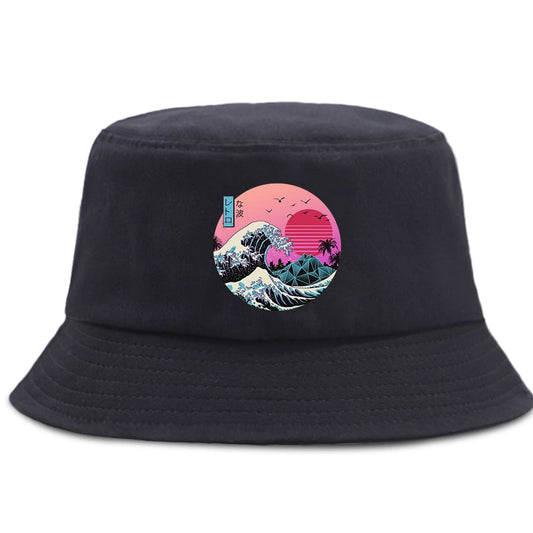 Japanese Anime Wave Bucket Hat