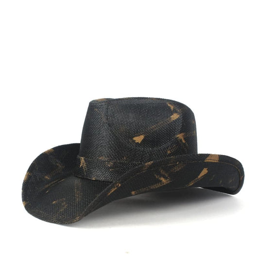Laredo Black Straw Cowboy Hat