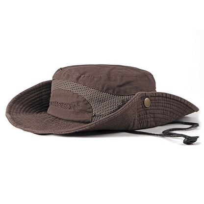 Wide-Brimmed-fisherman-hat-adjustable-quick-drying-breathable