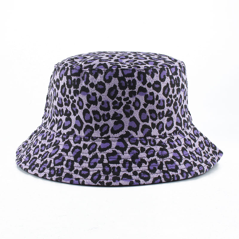 Leopard Skin Cotton Bucket Hat