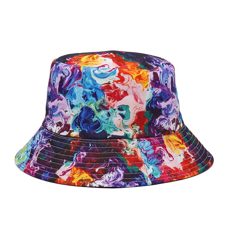 Multicolor Flames Bucket Hat