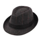 Plaid & Herringbone Trilby Hat