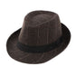Plaid & Herringbone Trilby Hat
