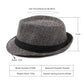 Plaid & Herringbone Trilby Hat