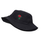 Red Rose Plain Bucket Hat
