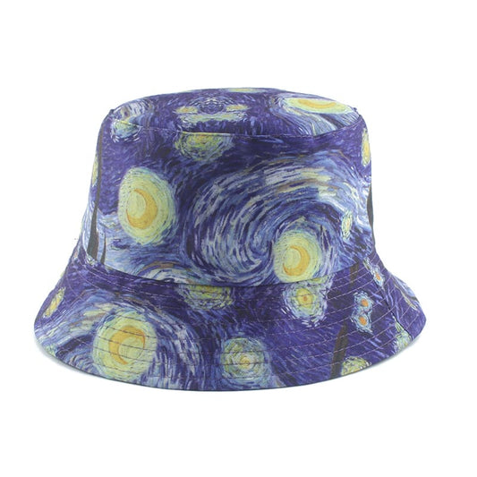 Starry Night Van Gogh Reversible Bucket Hat
