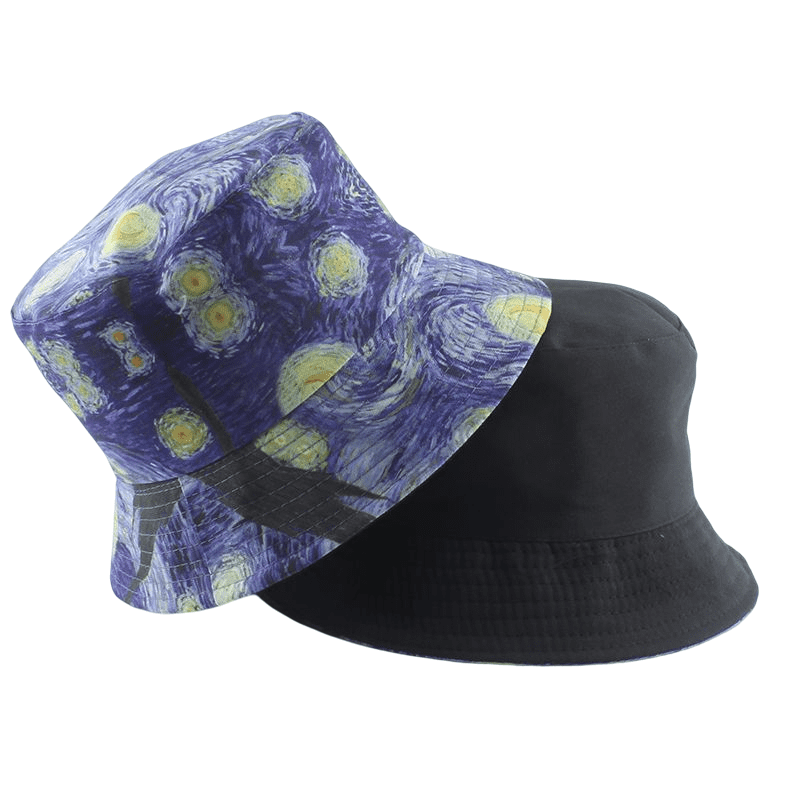 Starry Night Van Gogh Reversible Bucket Hat