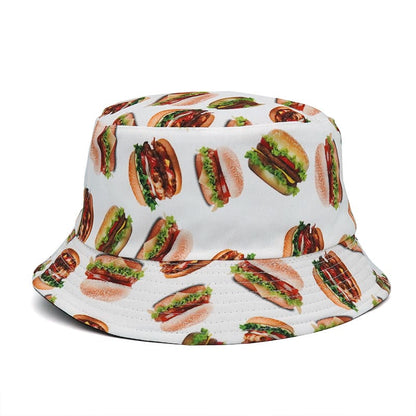 Sushi Burger Food Bucket Hat