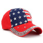 USA Flag Studded Baseball Cap