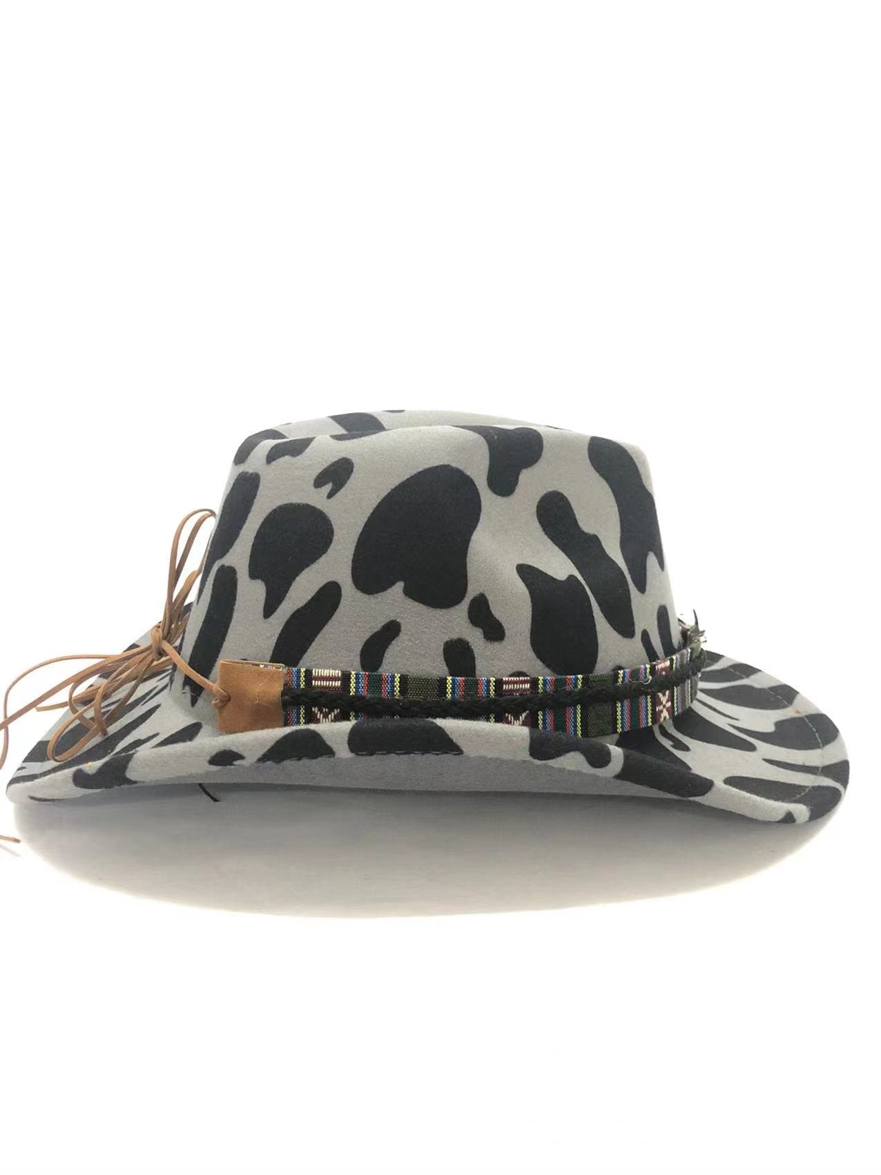 Western Cow Pattern Cowboy Hat