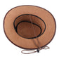 Western Cowboy Leather Porkpie Hat