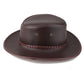 Western Cowboy Leather Porkpie Hat